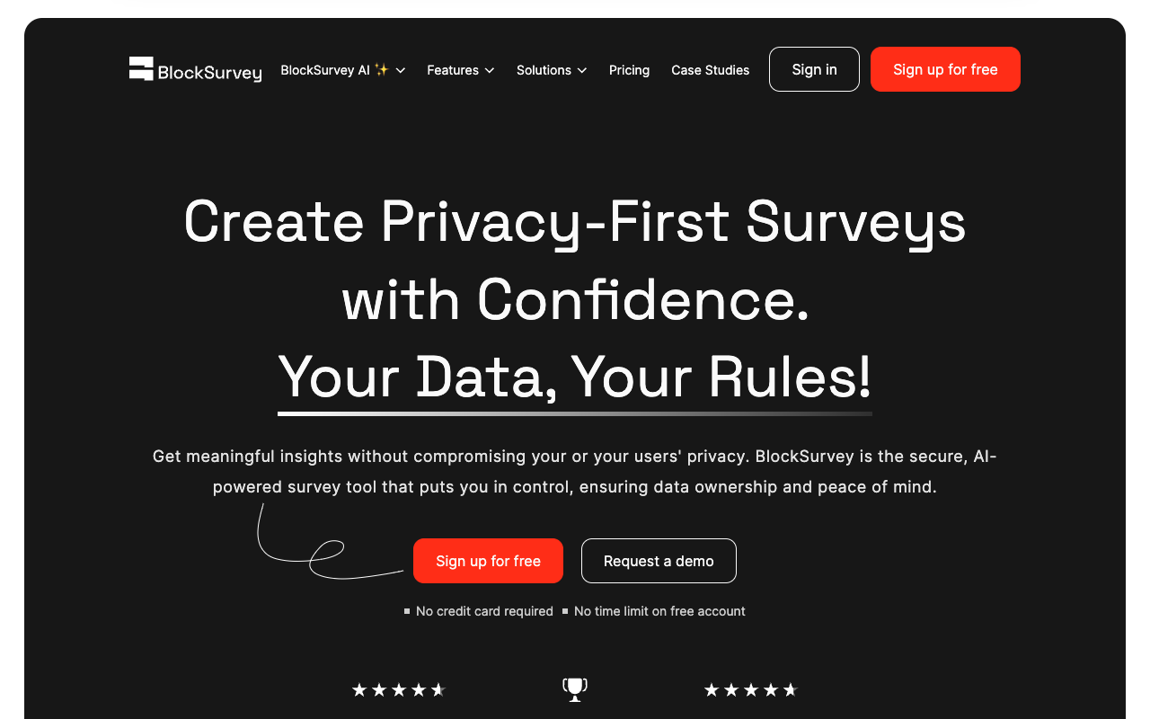 AI赋能调研革命！BlockSurvey：零代码秒建问卷，智能分析一键搞定