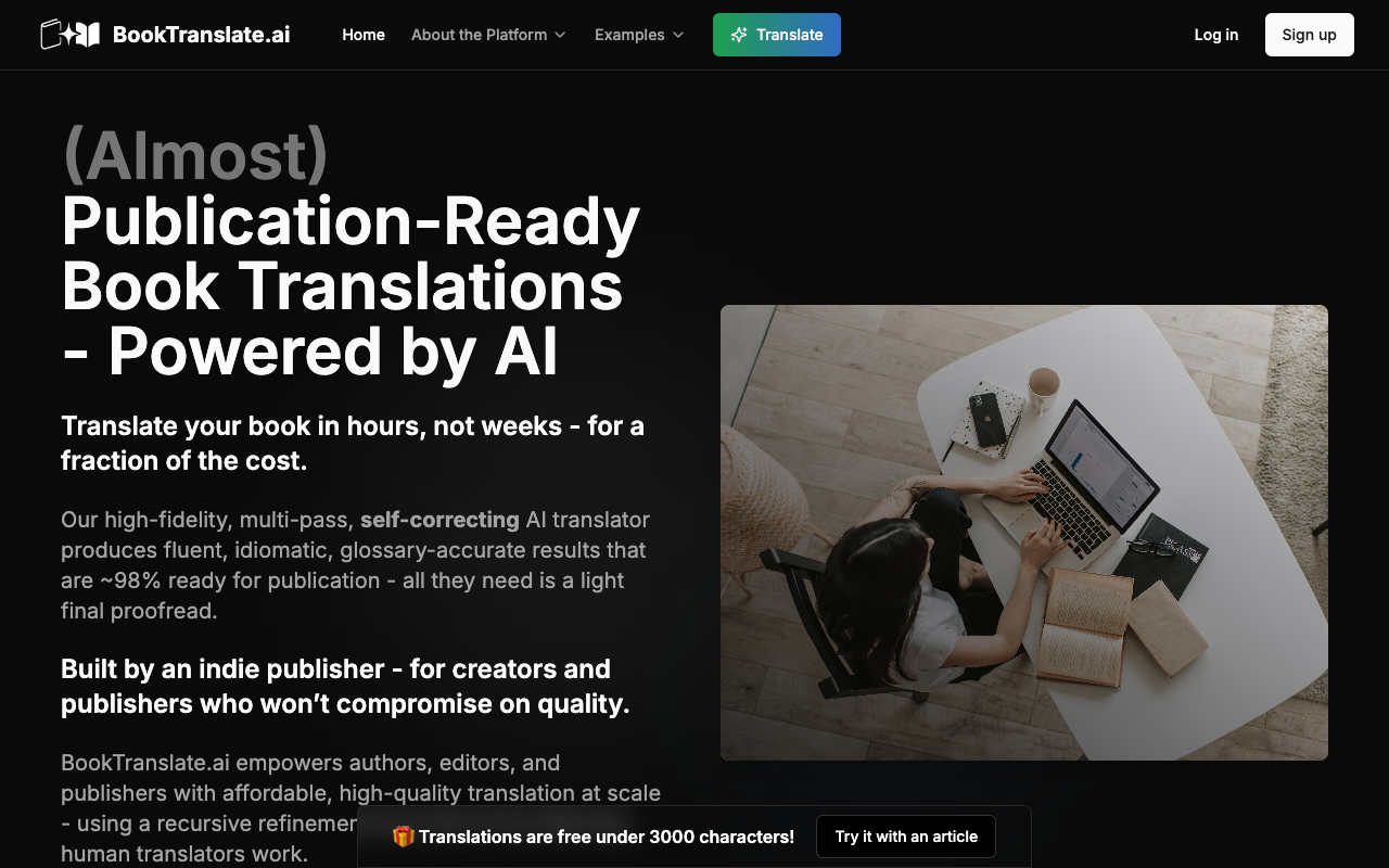 AI Book Translate - Fast and Easy Book Translations for Authors Translation AI Publishing