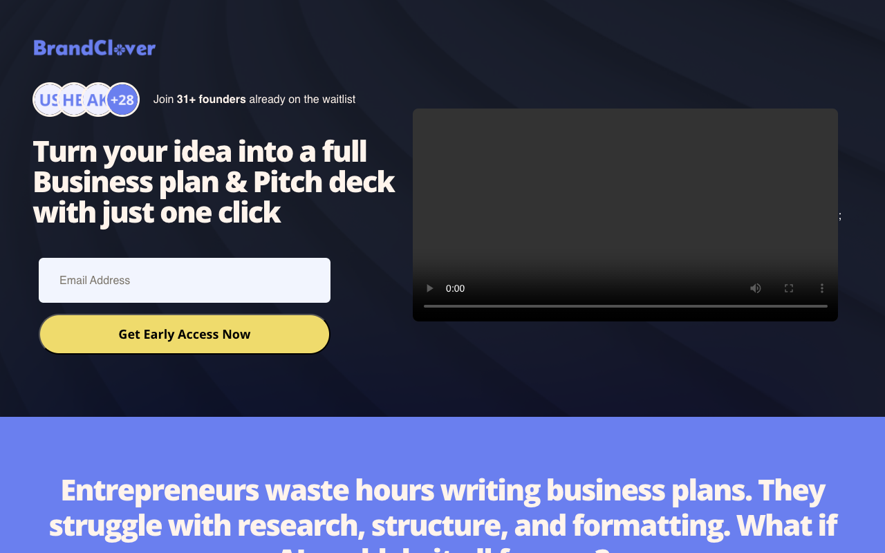 BrandClover - An AI-powered platform to create and manage your brand effortlessly AI branding business-tools