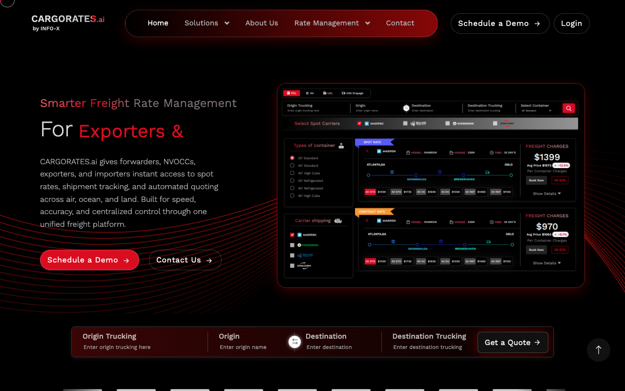 CargoRates.ai - Your smart way to find shipping prices Freight Logistics Technology