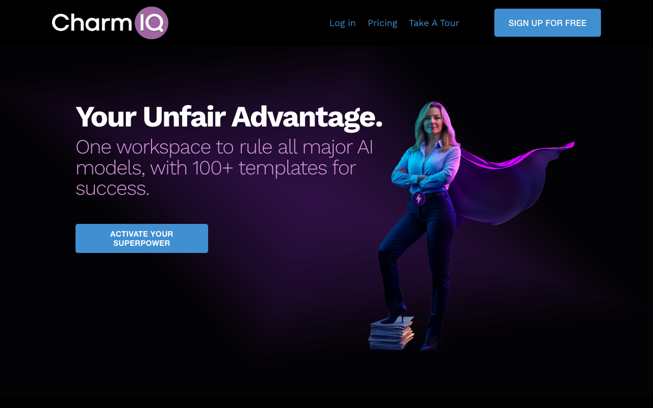 CharmIQ - Your All-In-One AI Workspace with 100+ Templates AI Workspace