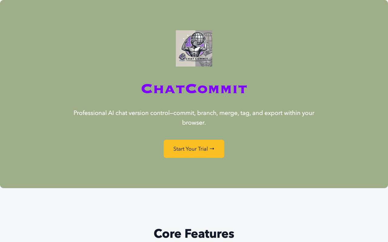 ChatCommit：颠覆AI聊天体验的版本控制神器，高效管理对话从未如此简单！