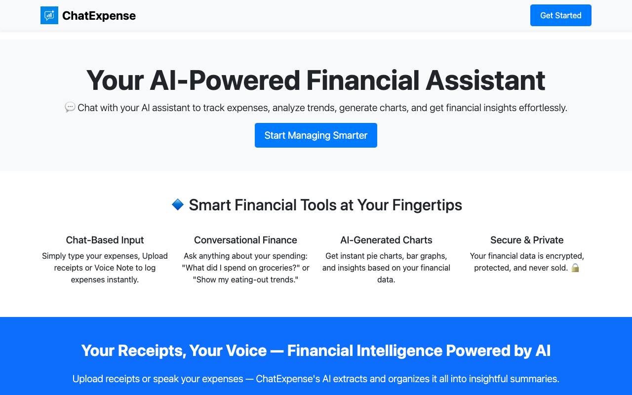 ChatExpense：AI智能理财助手，3步搞定你的财务自由！