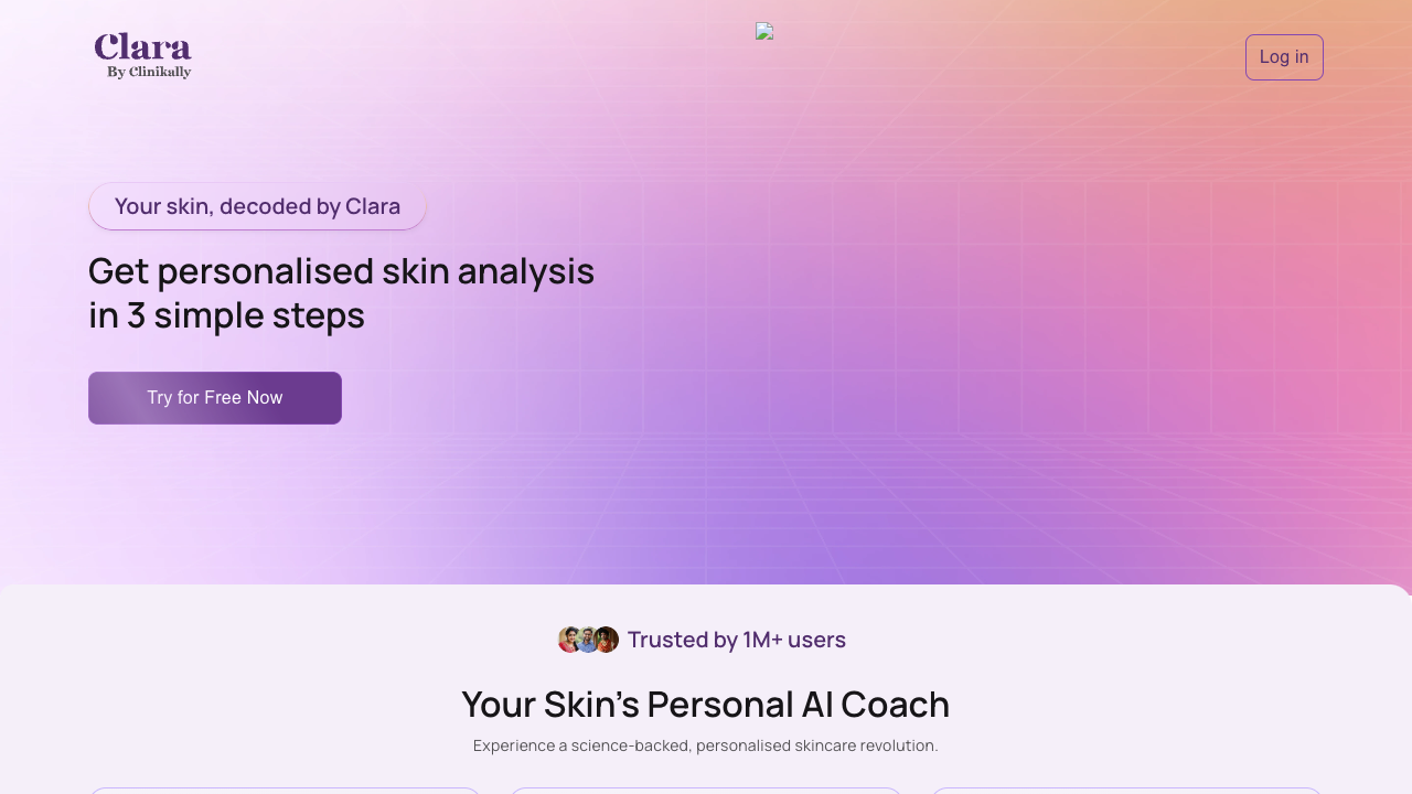 Clara - An AI-powered tool for personalized skin analysis and recommendations skincare AI analysis