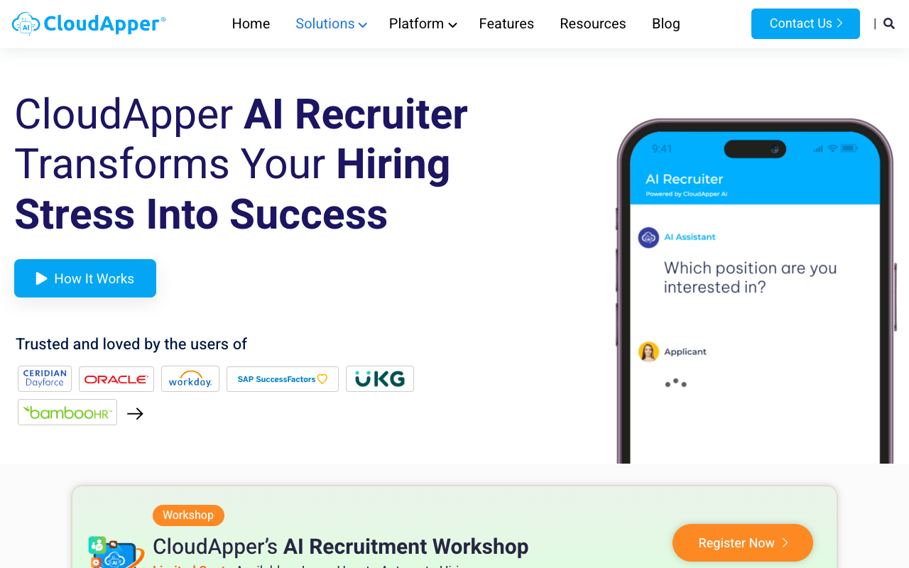 AI招聘新纪元：CloudApper AI Recruiter如何重塑高效人才选拔体验
