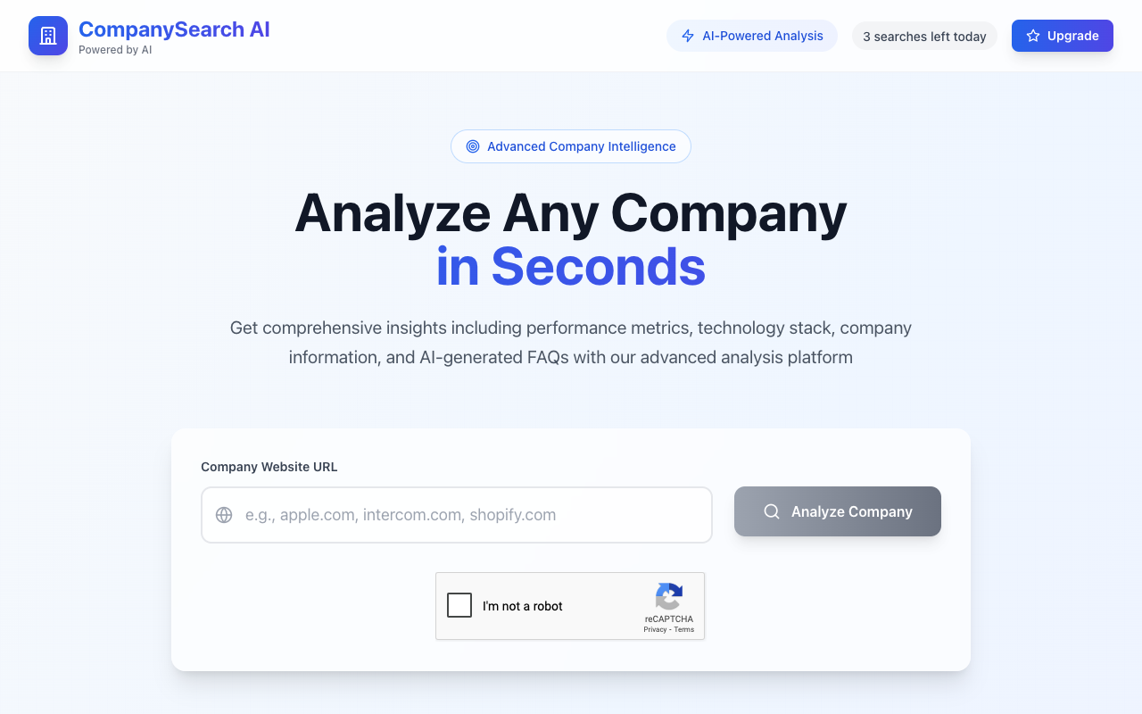CompanySearch AI：3秒解锁企业全维度数据，AI驱动商业决策新利器！