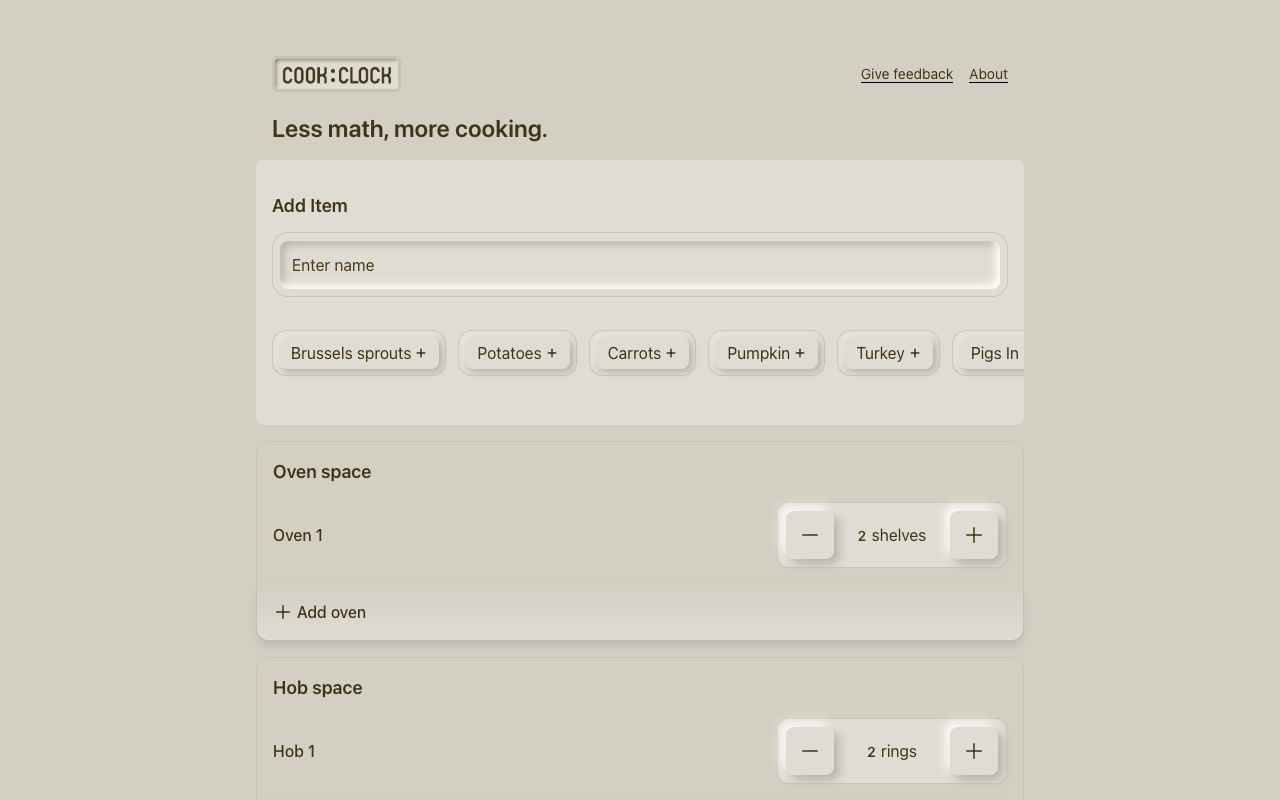 COOK:CLOCK - The ultimate cooking assistant Cooking Technology