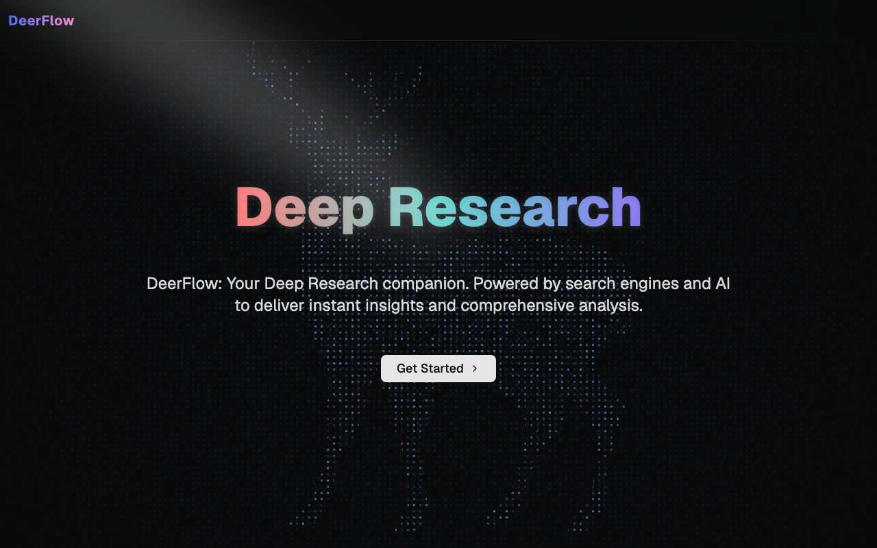 DeerFlow - A smart assistant for deep research AI Research Automation