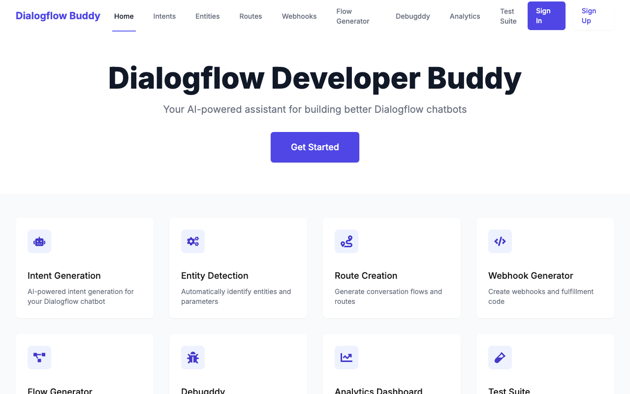 Dialogflow Developer Buddy - Your AI helper for making chatbots AI Chatbot Development