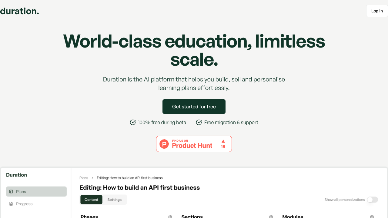 Duration - The smart way to create learning plans AI Education