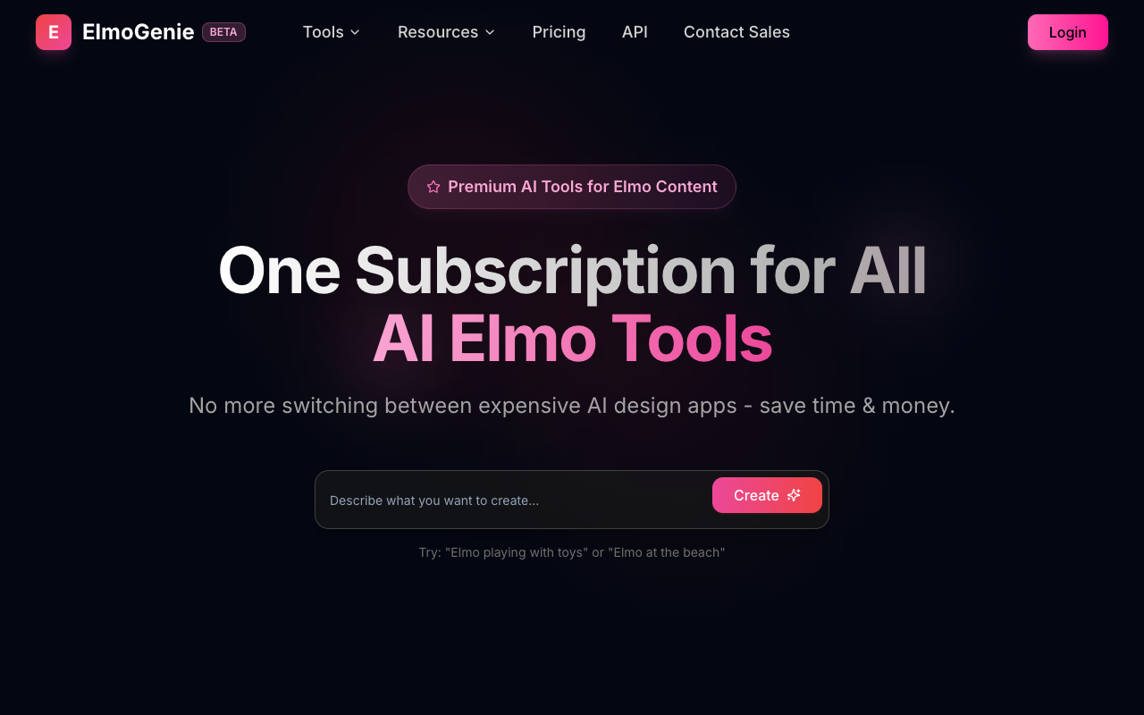ElmoGenie：3秒生成Elmo风格角色，AI工具让创作更简单！