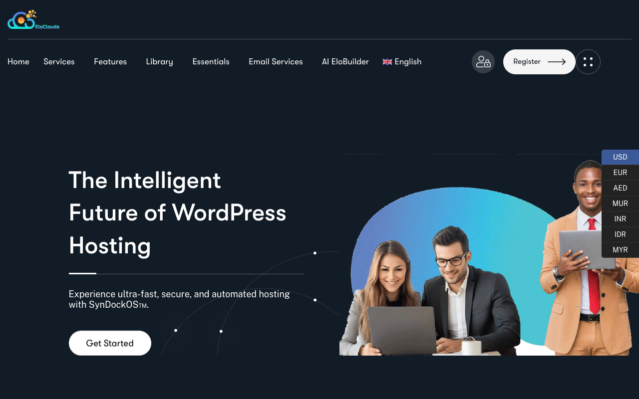 EloClouds - AI-Powered Hosting with Speed and Security AI Hosting WordPress