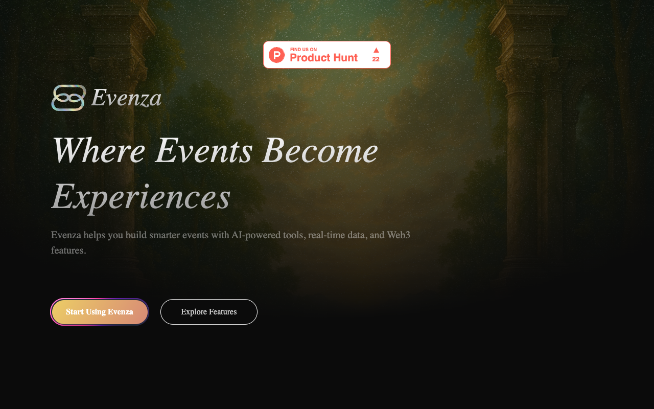 Evenza - An AI platform for better event planning AI Event Management