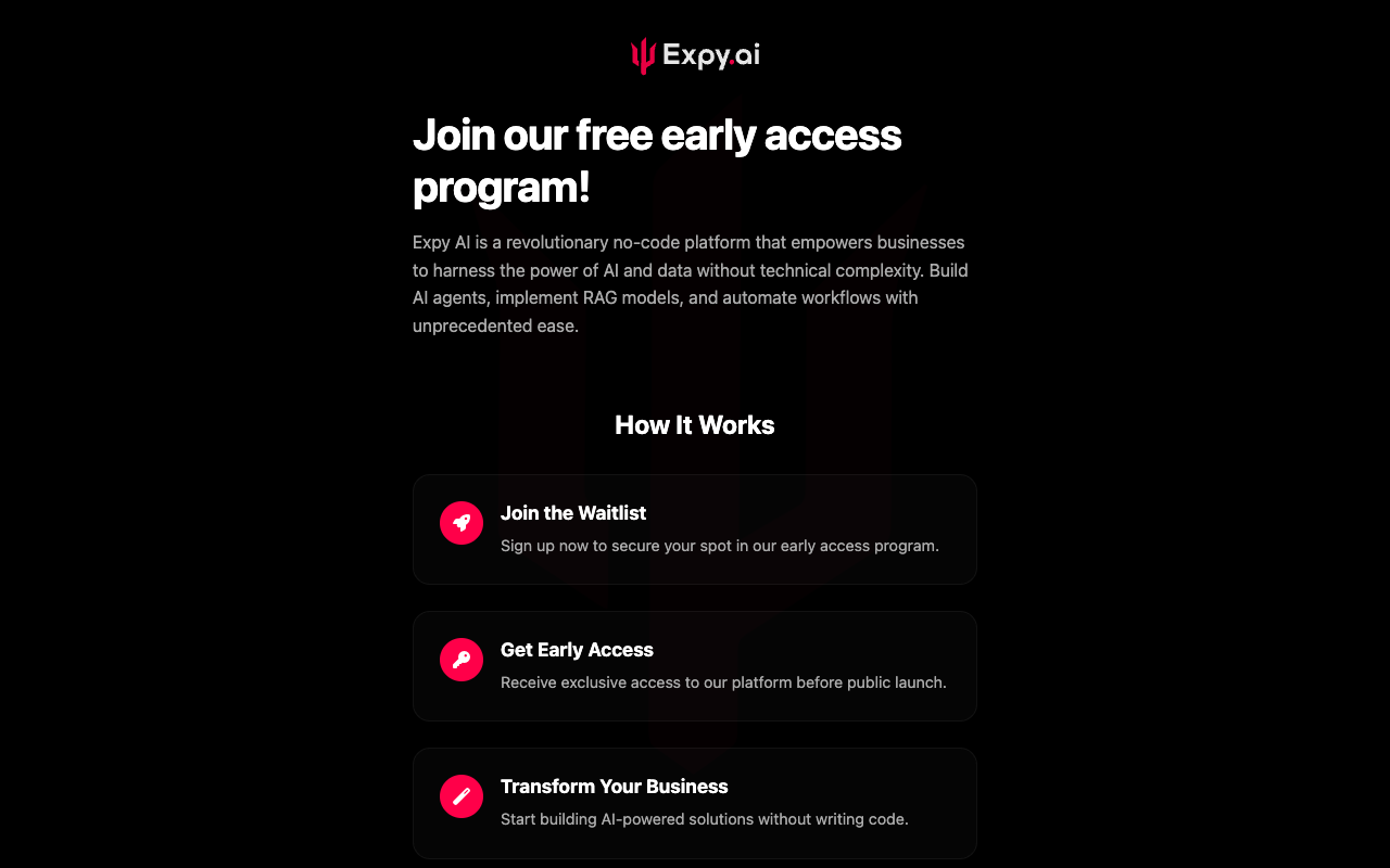 Expy AI - A simple way to create smart helpers for your business AI automation no-code
