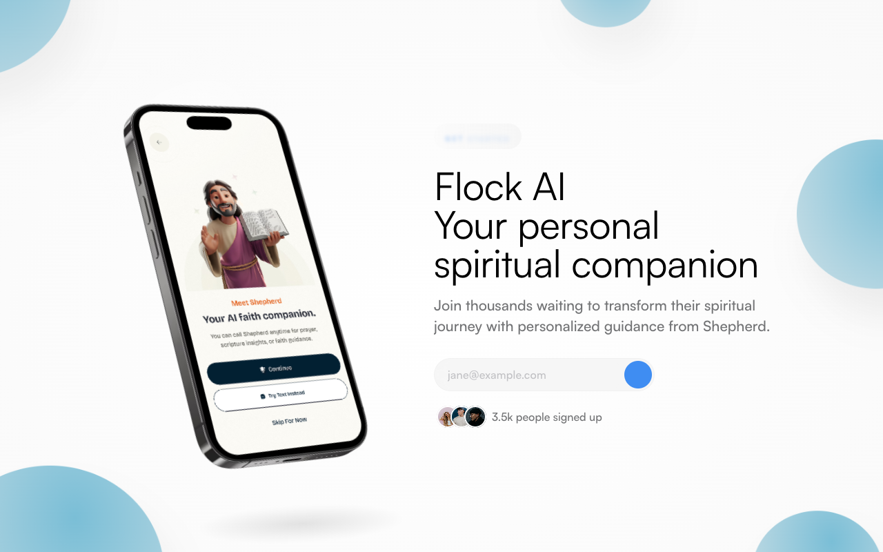 Flock - Your AI friend for spiritual help AI Spirituality Guidance