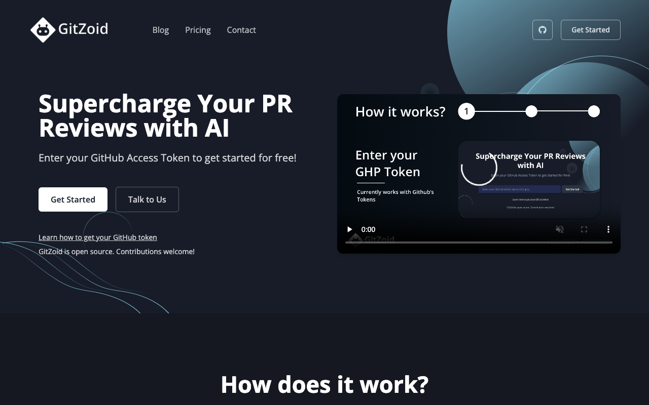 GitZoid - AI-powered tool that enhances your pull request reviews effortlessly AI pull-requests GitHub