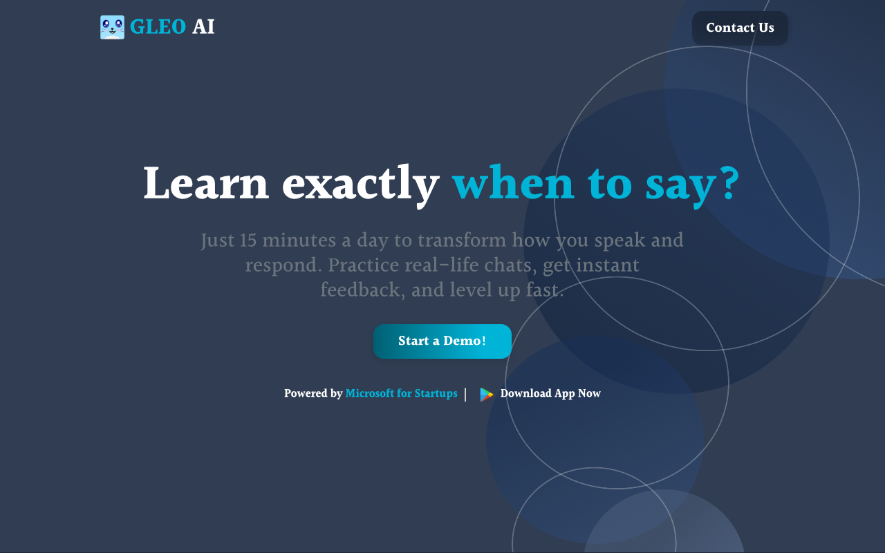 Gleo AI - Your personal AI coach for better talking AI Communication Coaching