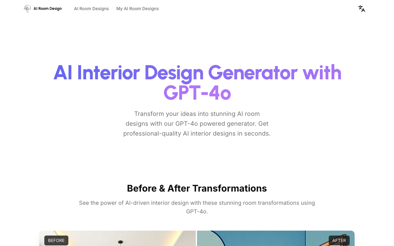 Gpt4o - Quick and Smart Room Design with AI AI Design Innovation