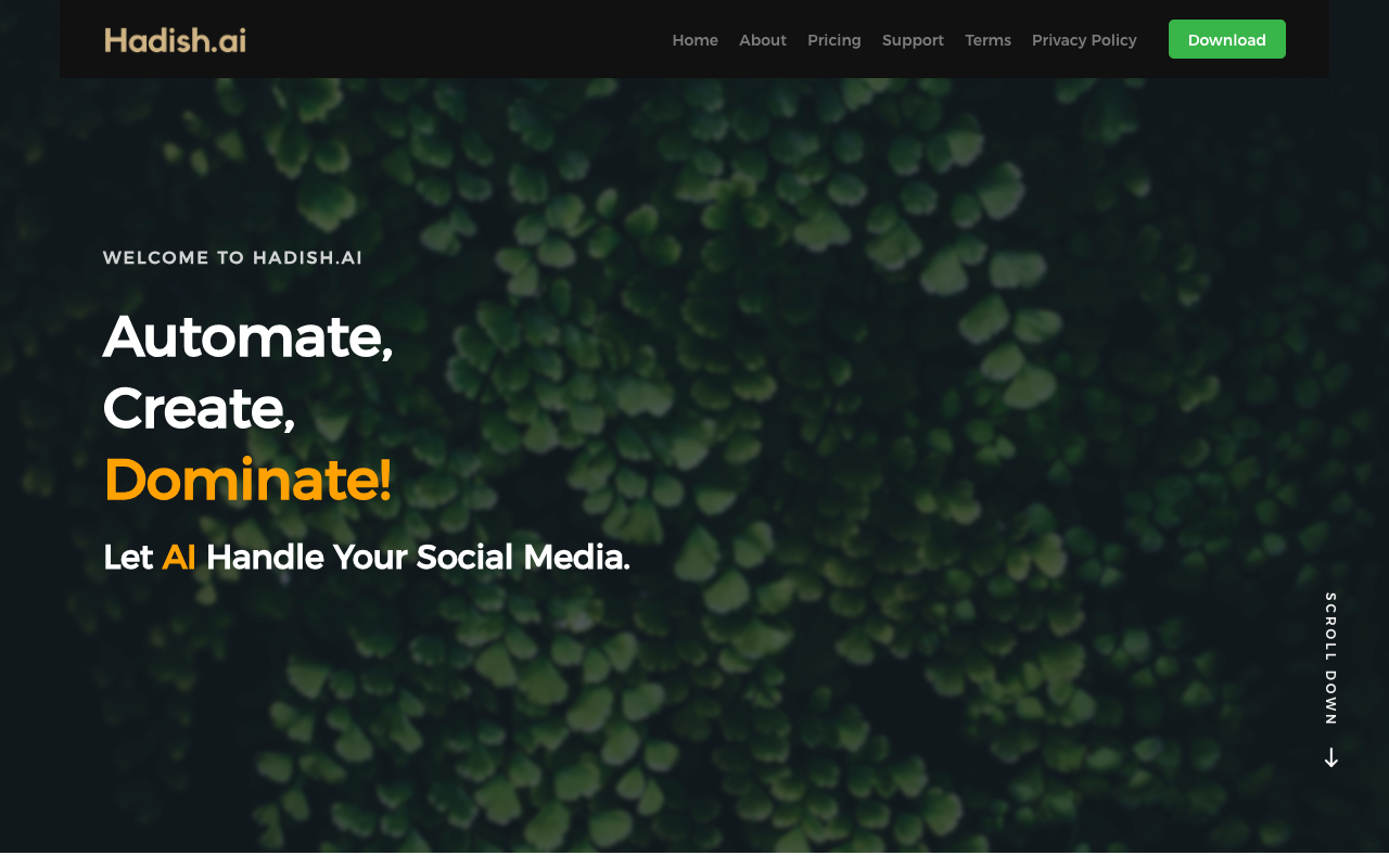 Hadish Social Assistant - Your AI-powered partner for smarter social media management AI social-media content-creation