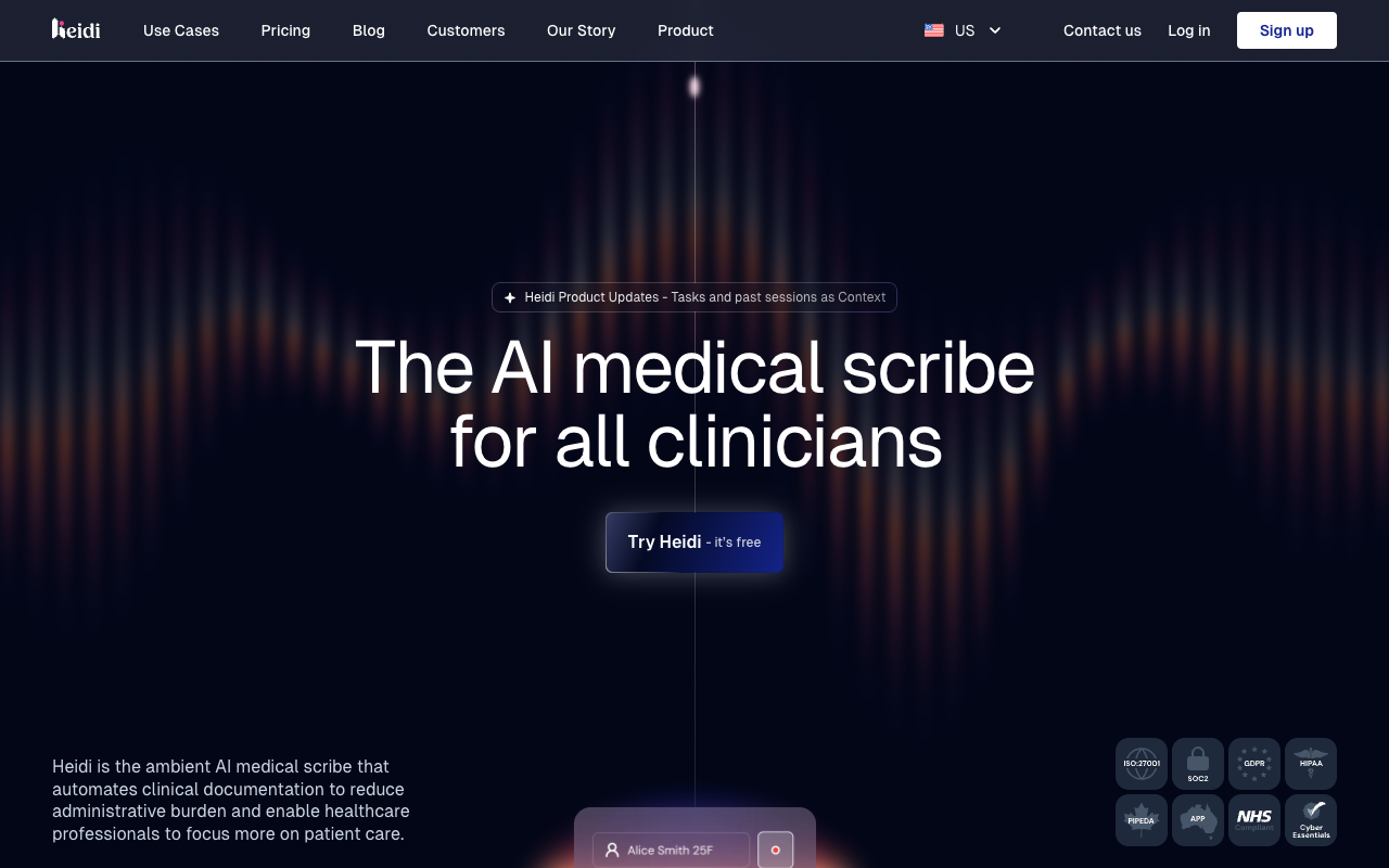 AI医疗助手Heidi Health：解放医生时间，提升患者护理效率的革新工具