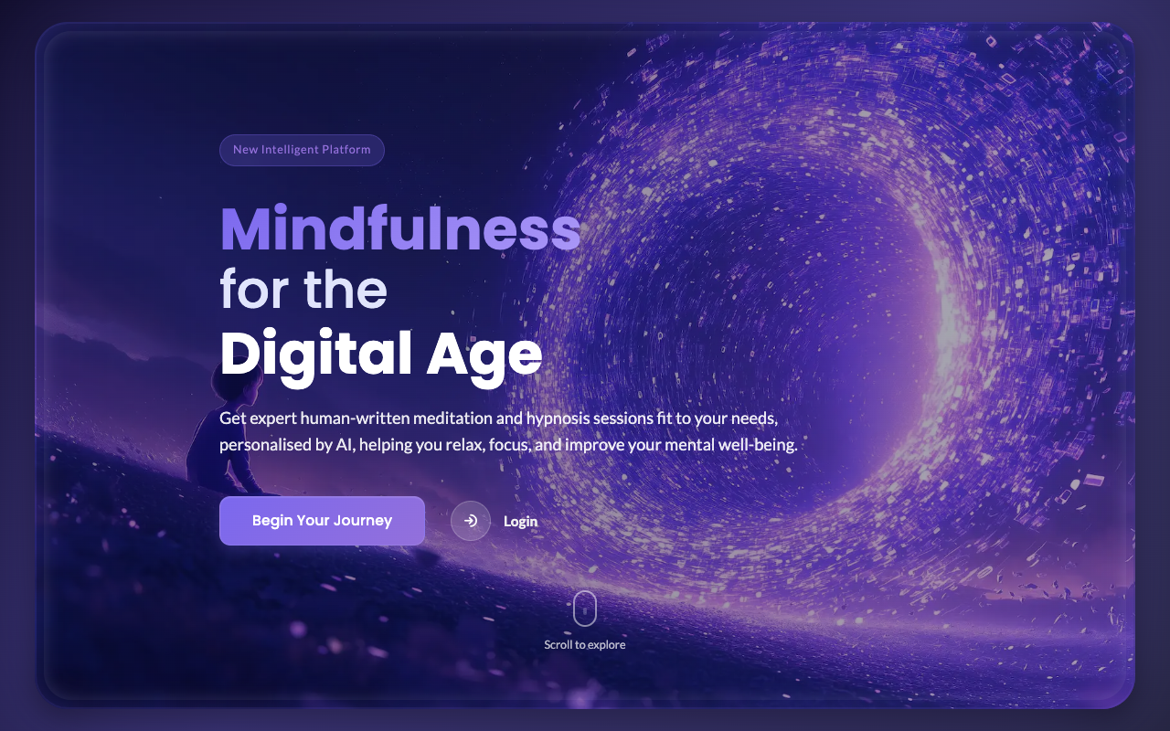 InTheMoment - A smart app that customizes meditation and hypnosis just for you mindfulness meditation AI