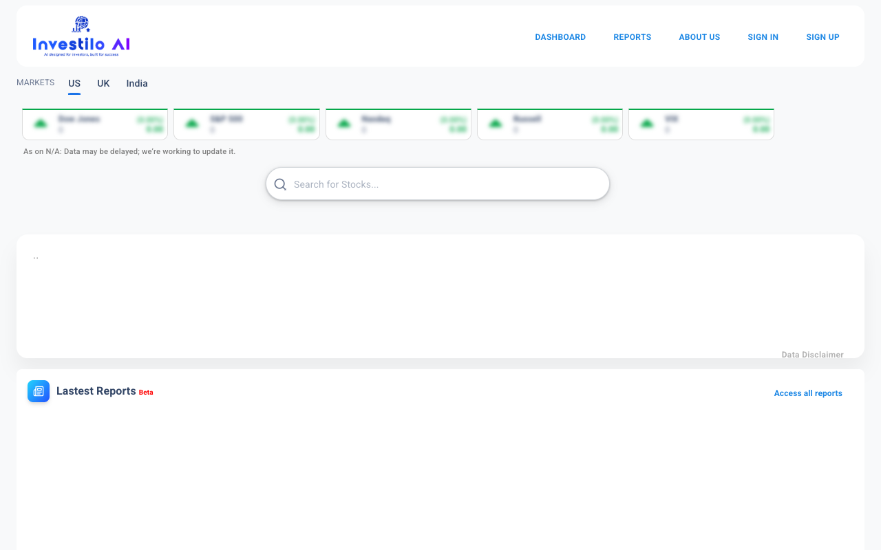 Investilo AI - A Stock Research Copilot for Real-Time Market Insights stock-market AI investment