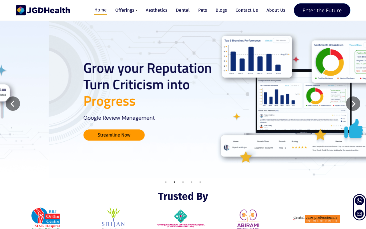 JGDHealth - Unified Healthtech Platform for EMR, IVR, CRM & Mobile Apps Healthtech AI