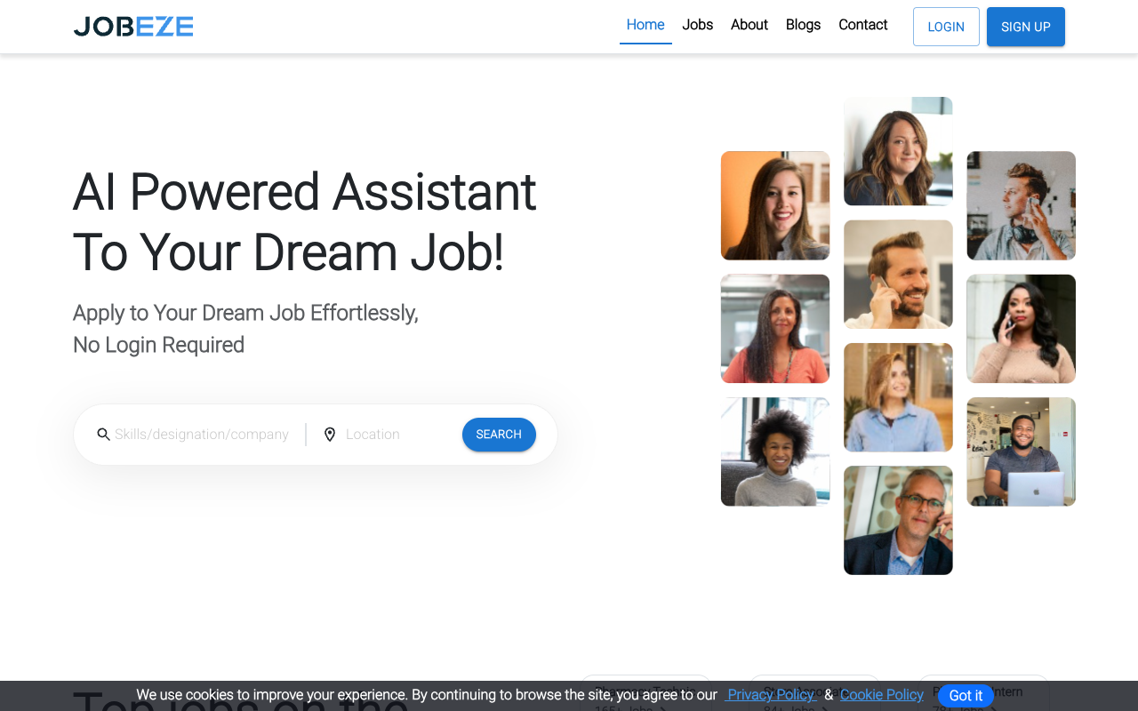 Jobeze - Your AI Job Search Partner AI Job Search