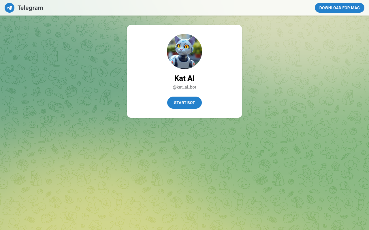 Kat AI - An AI bot that responds with GIFs for every mood AI GIFs chatbot