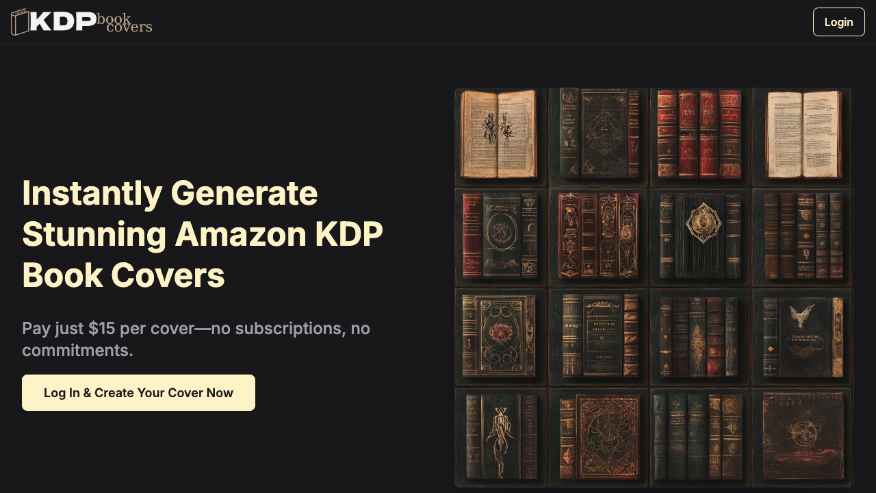 KDP Book Covers - Create Your Book Cover Fast and Easy AI Self-Publishing Design