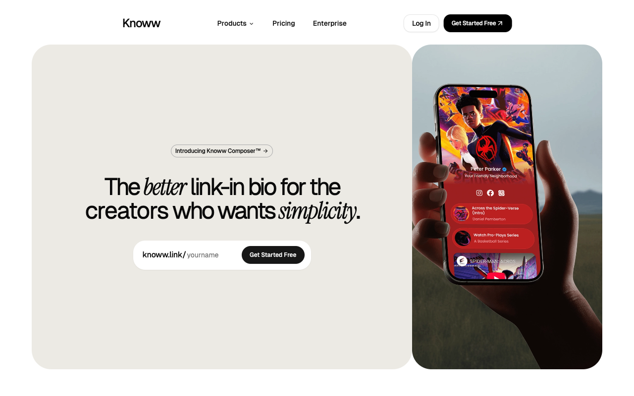 Knoww：创作者必备的AI驱动链接整合神器，轻松提升线上影响力！