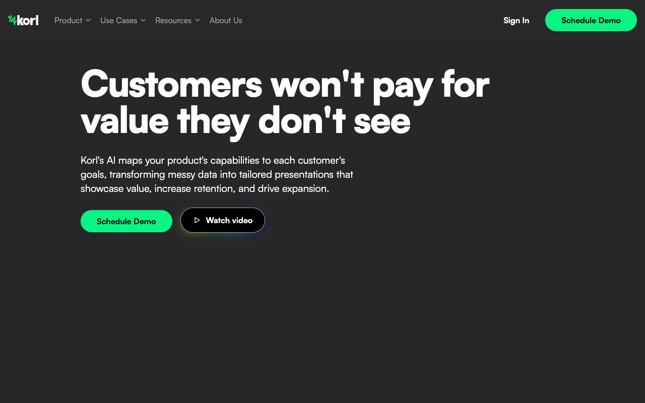 AI驱动客户成功！Korl智能平台让产品价值展示个性化，提升留存与增购