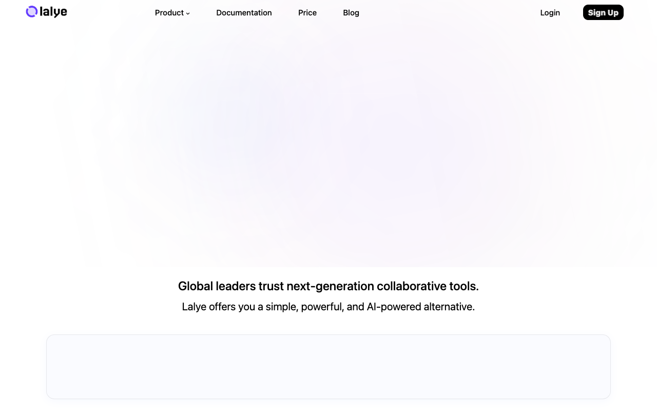 Lalye - A central platform for managing projects, teams, and communication productivity team-management AI