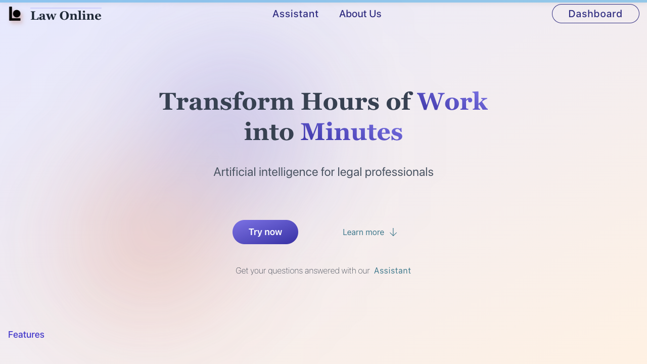 Law Online - Your AI helper for legal documents in minutes AI Law