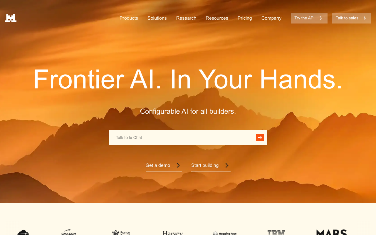 Le Chat Enterprise - Your customizable AI assistant for businesses AI Business Assistant