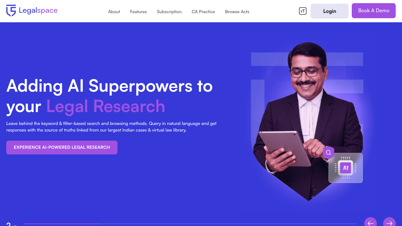 Legalspace - A special software for lawyers to do their work better AI Legal Software