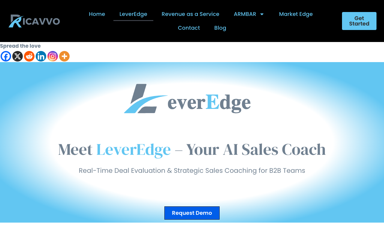 LeverEdge - Your AI Sales Coach helps close deals better AI Sales B2B
