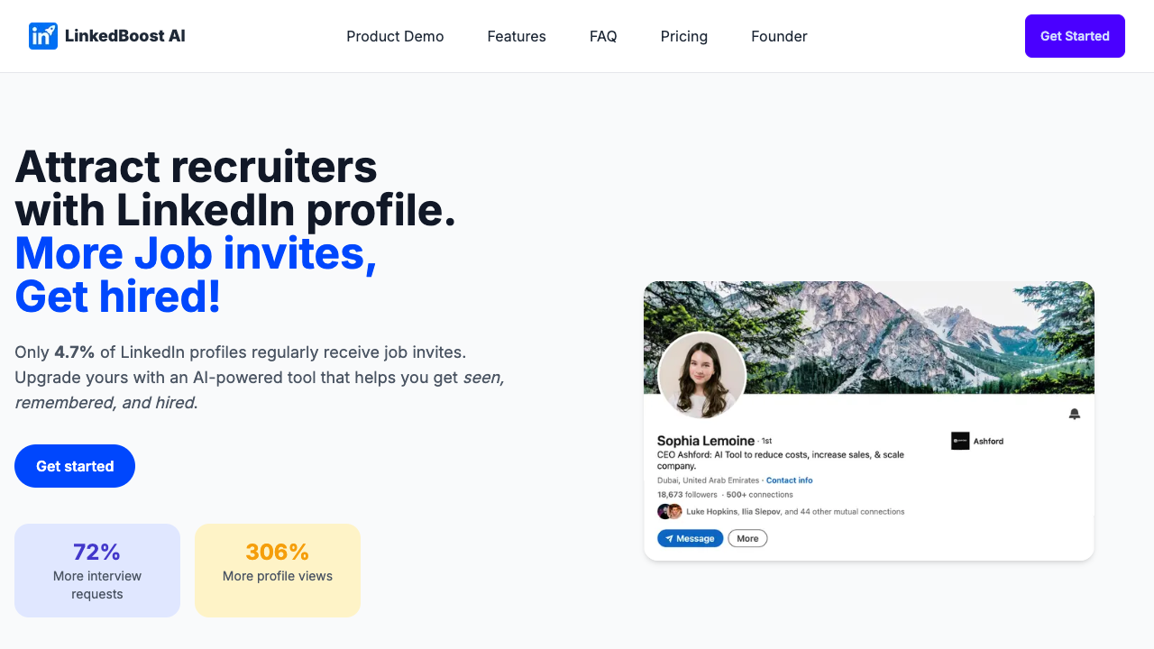 LinkedBoost AI - Get More Job Offers with AI Help AI Recruitment LinkedIn
