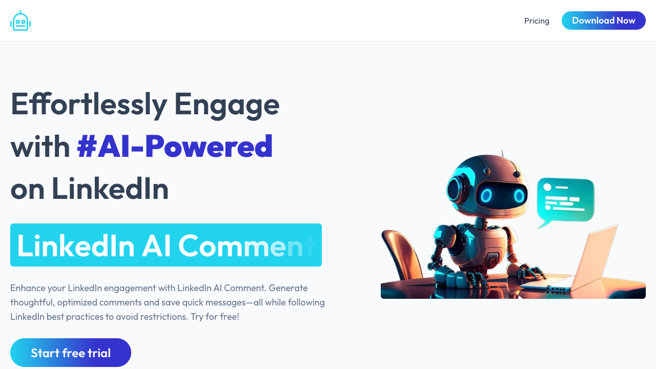 LinkedIn AI Comment - A tool to make chatting easier on LinkedIn AI LinkedIn Engagement