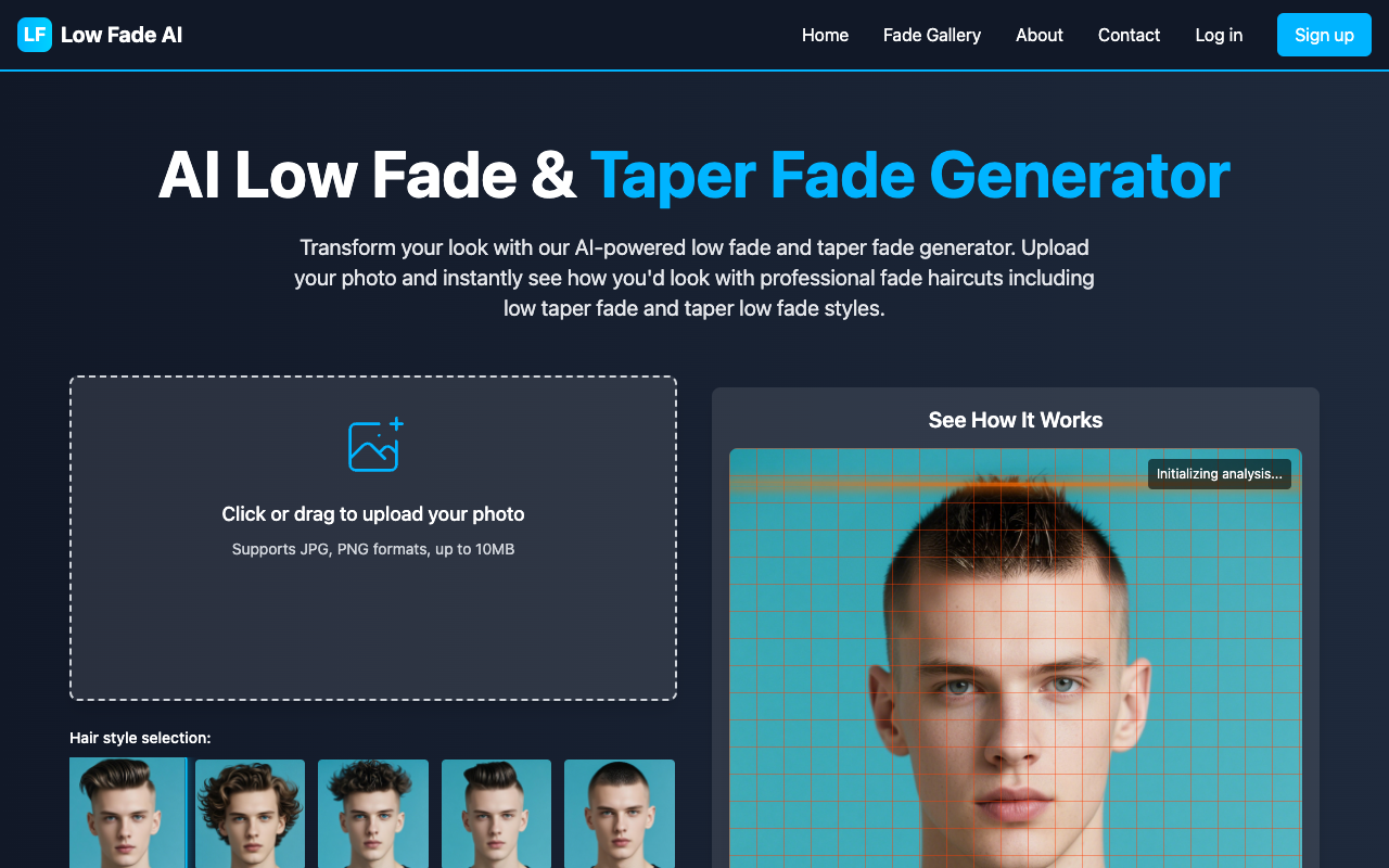 Low Fade AI - Create the perfect hairstyles with our AI-powered generator hairstyles AI hair-color