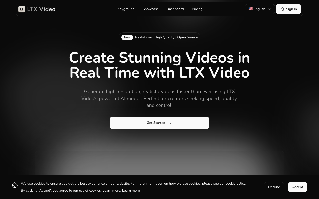 LTX-Video - Create High-Quality Videos Quickly with AI AI Video
