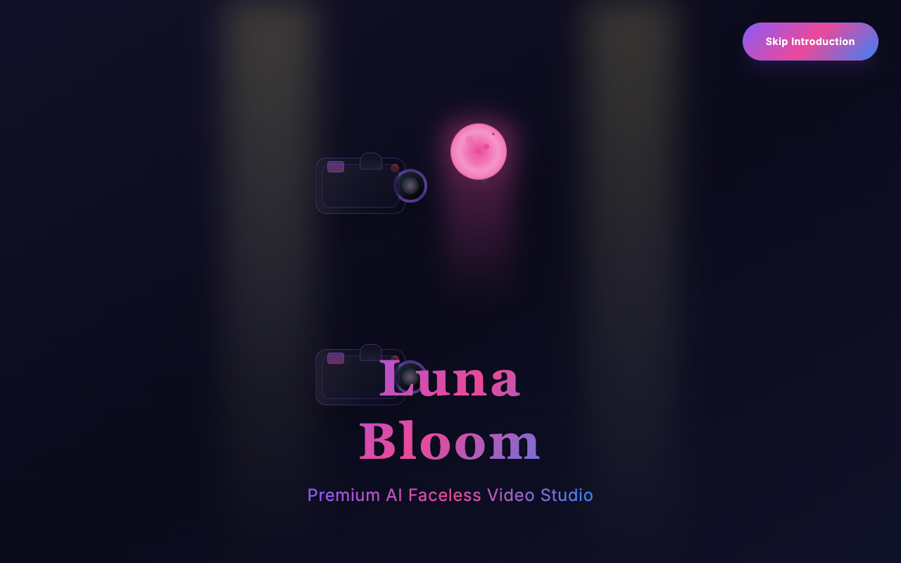 LunaBloom - Illuminate Your Story with AI-Driven Video AI video-production faceless-video