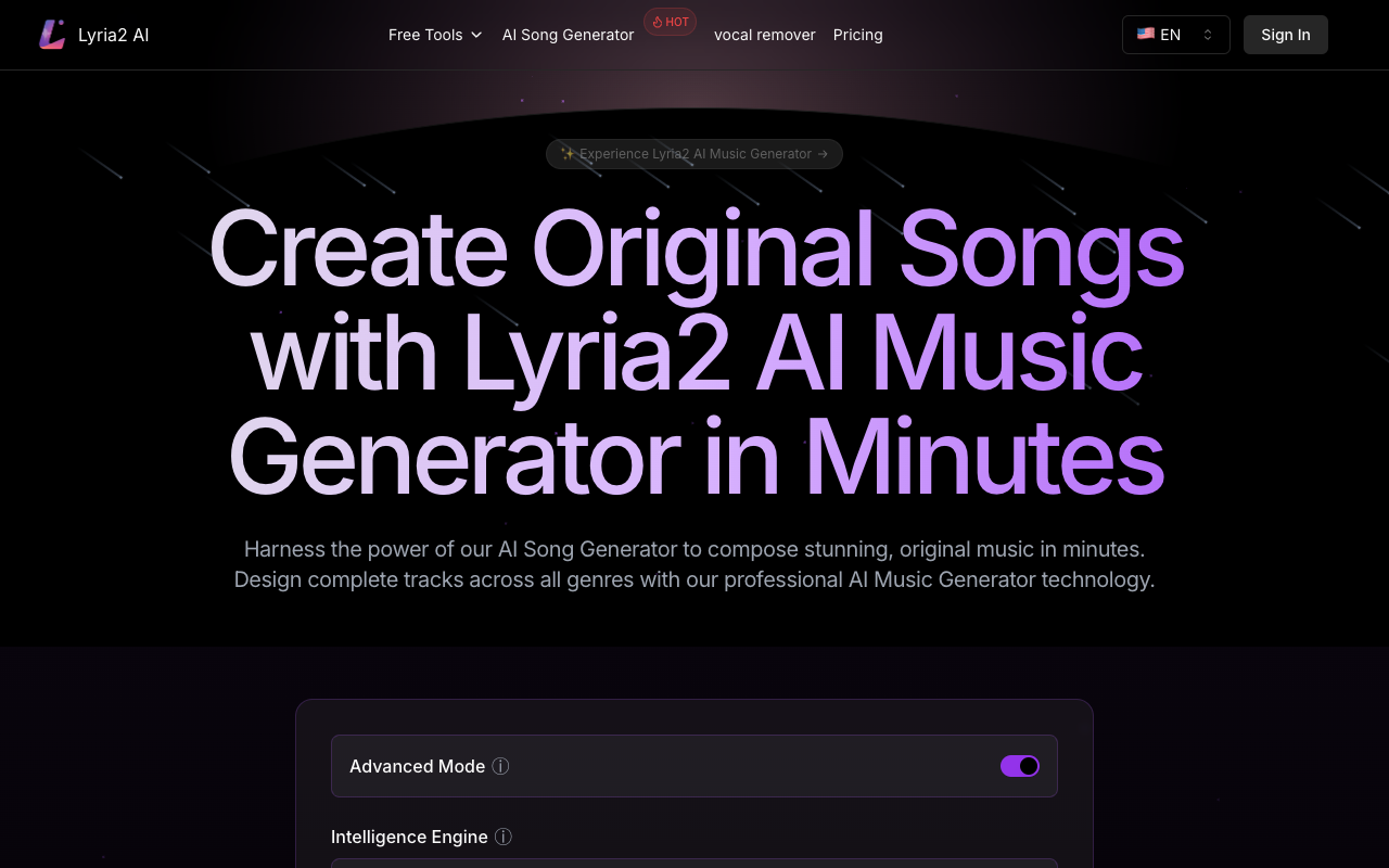 Lyria2 AI - Create custom AI songs and music online with advanced technology AI music song-generator