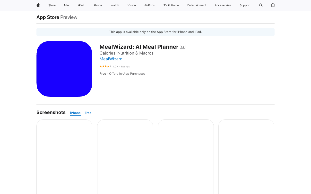MealWizard - Personalized AI Meal Plans for Weight Loss AI Health