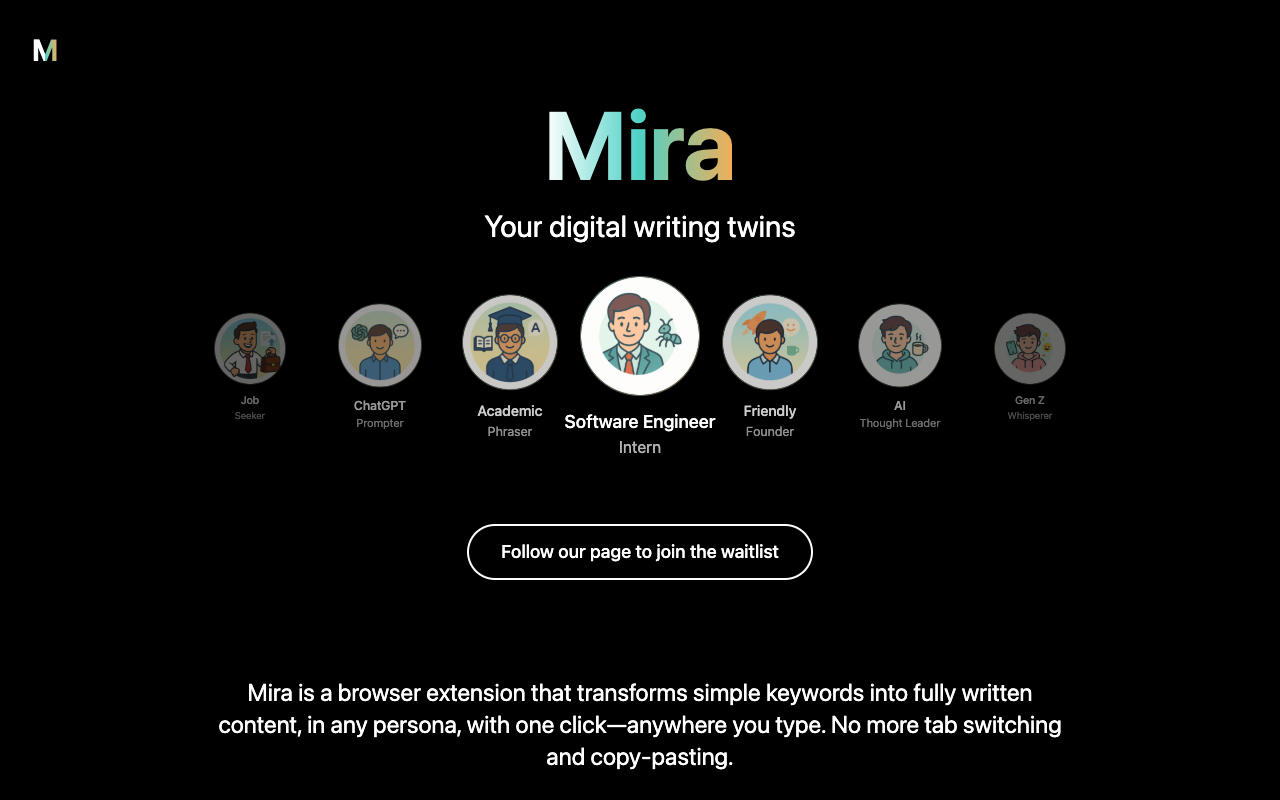 Mira：一键生成多语言文案！这款AI写作神器让你告别复制粘贴
