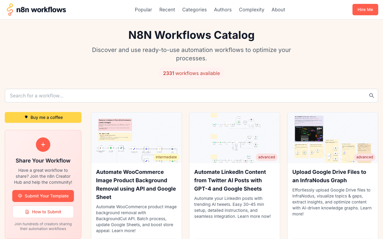 N8N Workflows：一键解锁高效自动化，AI助手即将上线！