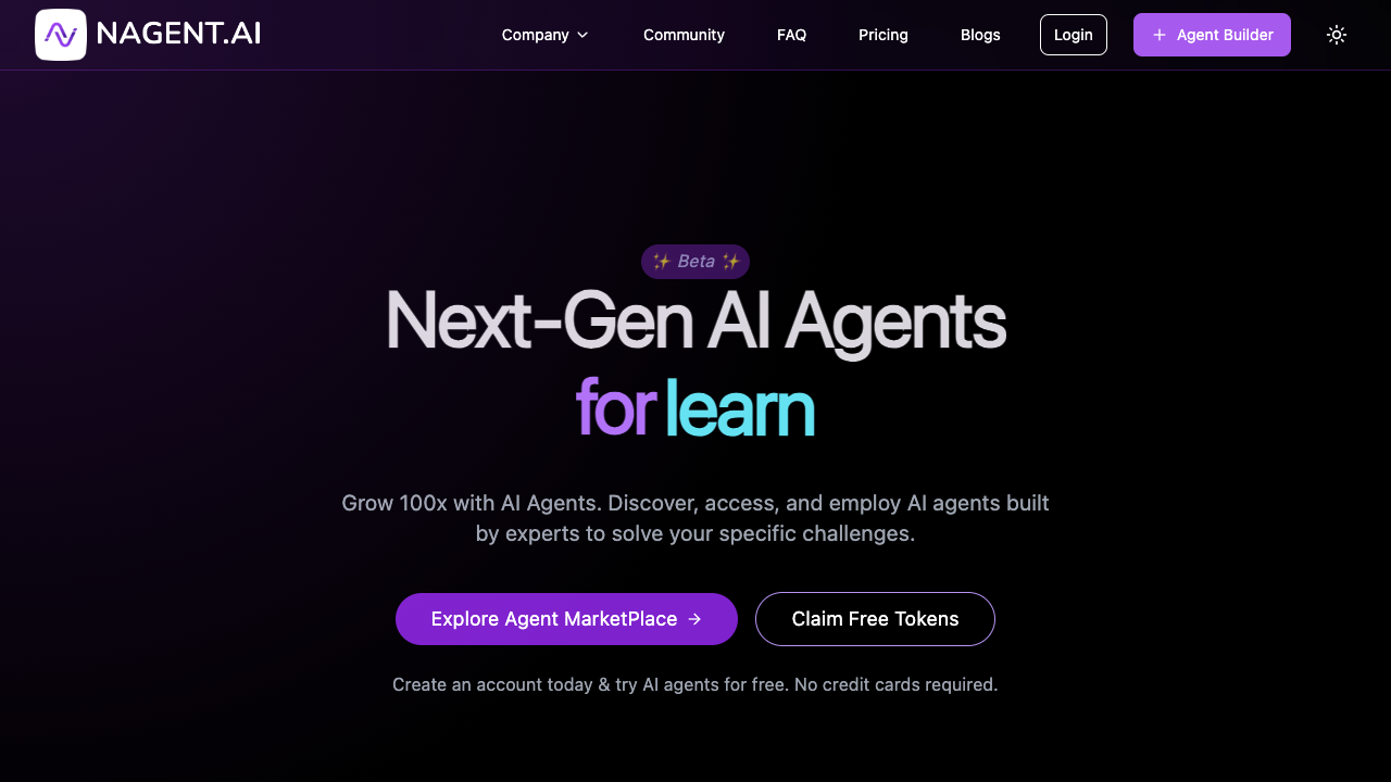 Nagent AI - Creating Smart Helpers for Everyone AI Automation