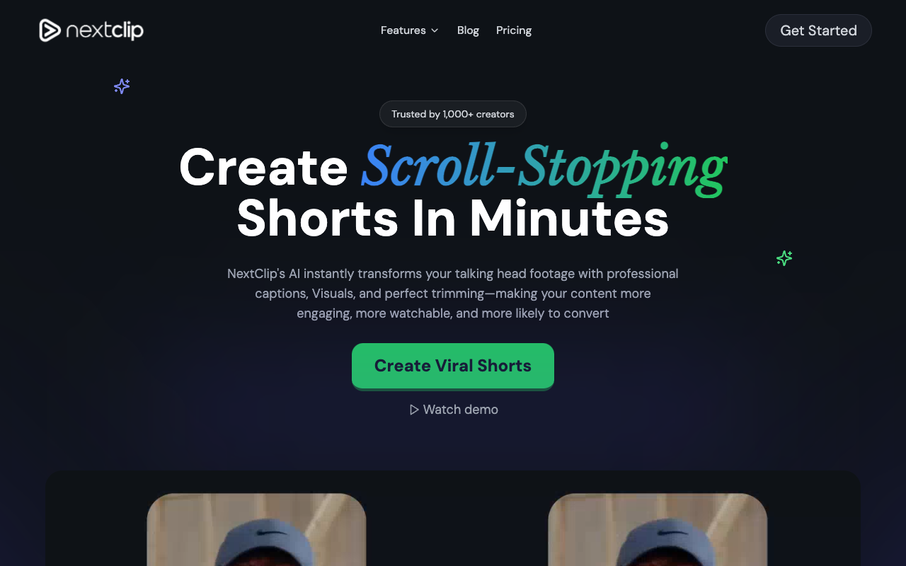 NextClip - Make Fun Videos Quickly with AI Video Editing AI Content Creation