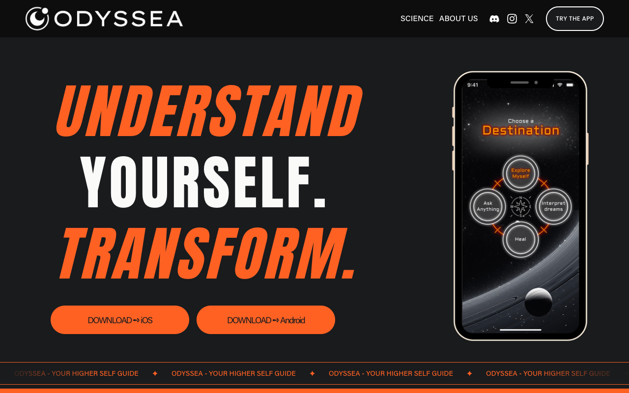 Odyssea - A fun way to understand your mind AI Mental Health Self-Improvement
