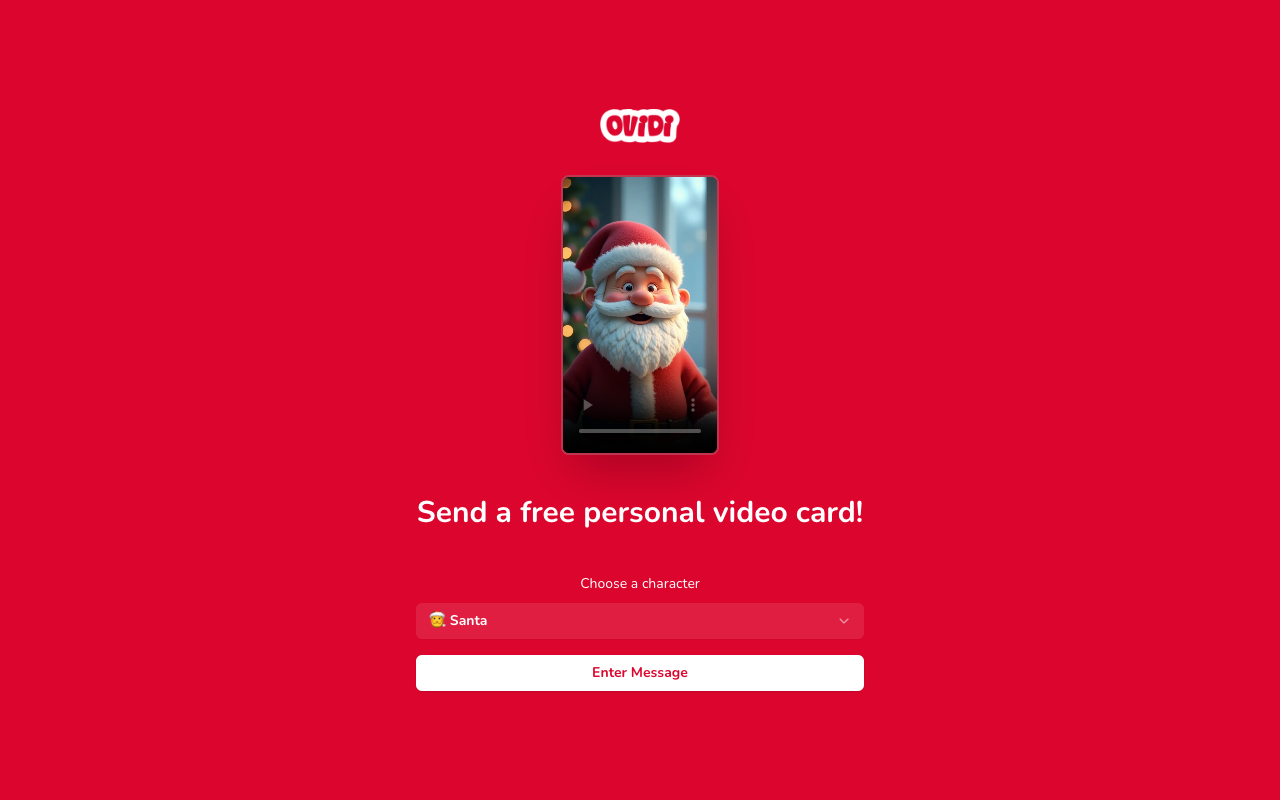 Ovidi - Free Christmas AI Video Card Generator AI Christmas